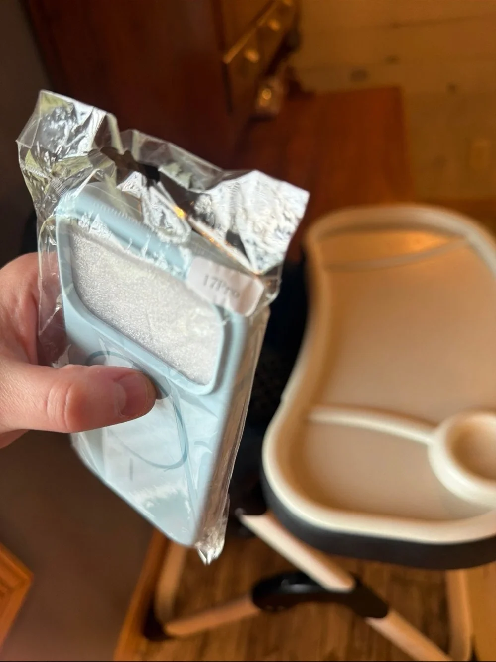 Universal MagSafe-Compatible Light Blue Phone Case
